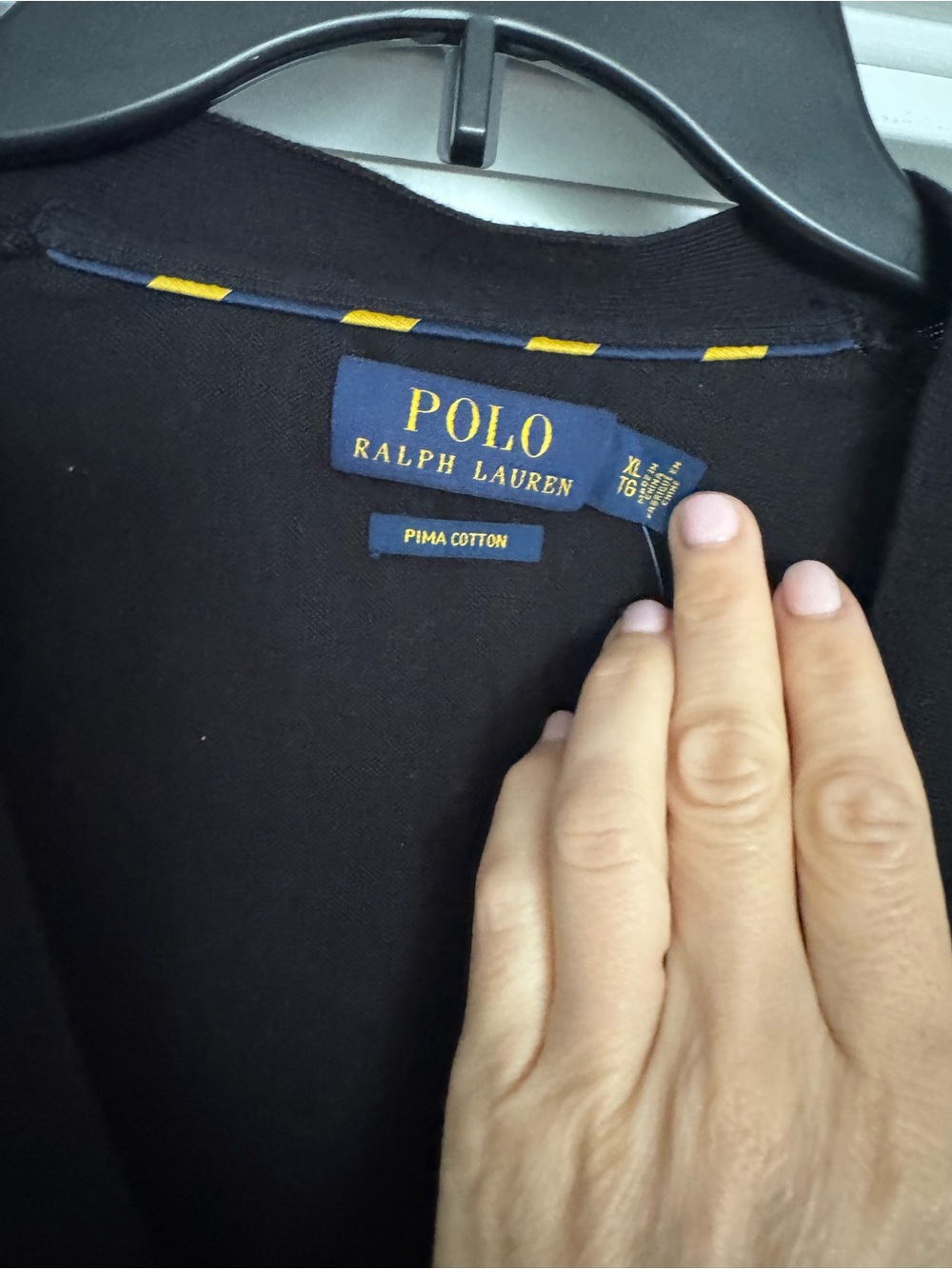 Ralph Lauren Men’s Black Cardigan with Red Pony Logo - Picture 5 of 8